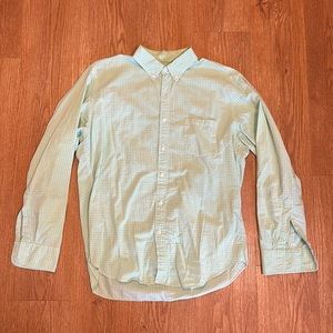 Plaid casual dress shirt